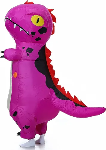 Vista 4 de FUNNY COSTUMES Disfraz de dinosaurio T-Rex para adultos tamaño gruñón