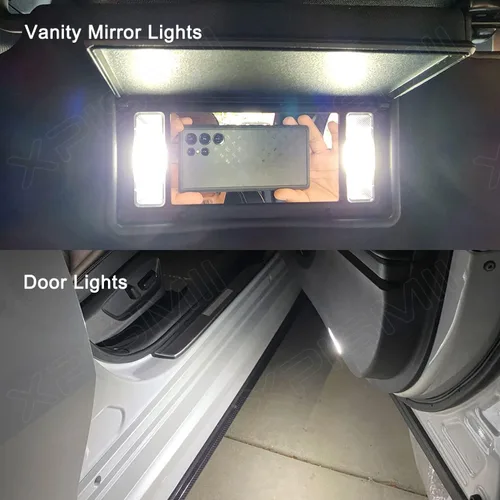 Vista 6 de Xpismii Kit de 17 piezas de luz LED interior blanca de repuesto para Chrysler 300 300C 2011 2012 2013 2014 2015 2016 2017 2018 2019 2020 2021