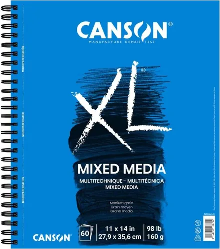 Vista 15 de Canson Bloc de medios mixtos serie XL 5-1/2" x 8-1/2", paquete de 6