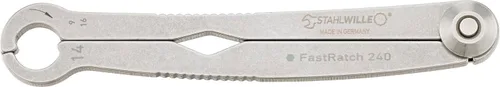Vista 17 de Stahlwille 41100808 Llave de trinquete, FastRatch, hecha de acero inoxidable endurecido y templado, utilizada para apretar/aflojar tuercas y pernos