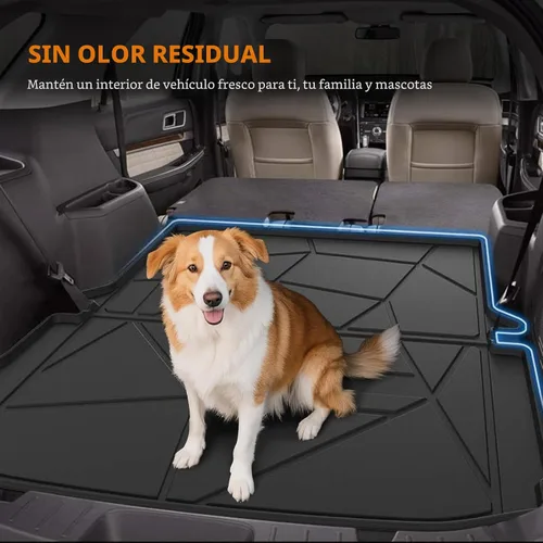 Vista 5 de KUST Alfombrilla de carga para maletero para Ford Explorer 2011-2019, forro de maletero de carga trasera para accesorios Explorer, protección