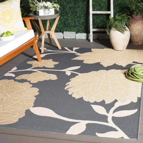 Vista 10 de SAFAVIEH Courtyard Collection CY7321 - Alfombra decorativa para interiores y exteriores, impermeable, fácil de limpiar, 2 pies 3 pulgadas x 6 pies 7