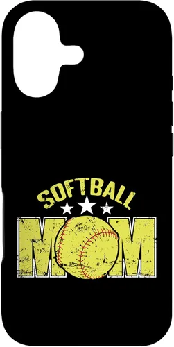 Vista 32 de Softball Mom Sports Parent Team Supporter Case for iPhone 16