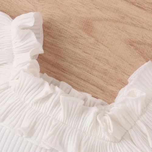 Vista 87 de TheFound Trajes de verano para niñas pequeñas, sin mangas, de punto acanalado, halter, pantalones cortos, ropa para recién nacidos, conjunto de 3