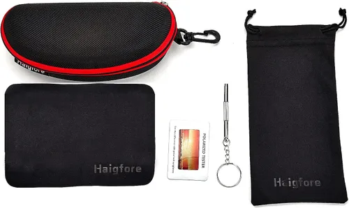 Vista 8 de Haigfore - Gafas de sol polarizadas con marco de gran tamaño para hombres de conducción con protección UV