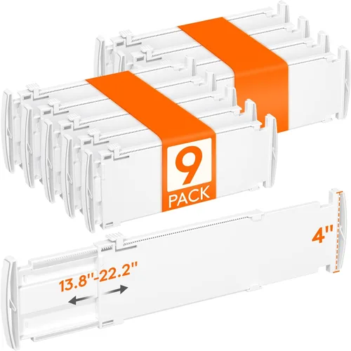 Vista 23 de Lifewit - Paquete de 12 separadores de cajones de 4 pulgadas