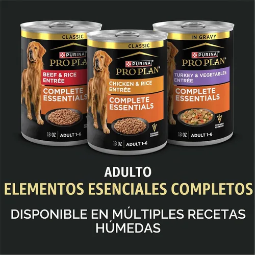 Vista 9 de Purina Pro Plan Complete Essentials - Alimento seco para perros con mezcla triturada de salmón y arroz, fórmula seca con probióticos para perros