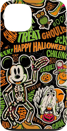 Vista 7 de Funda para iPhone 13 Pro Max Disney 100 Mickey Nightmare Before Christmas Halloween D100