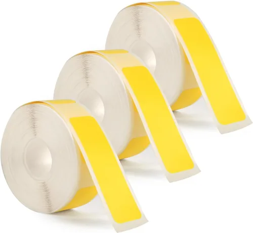 Vista 8 de 3 rollos de cinta para impresora de etiquetas Phomemo D30, 0.472 in x 1.575 in, calcomanías de papel térmico, impermeable, autoadhesivas, repuesto