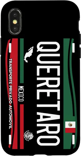 Vista 4 de Placa de matrícula Querétaro para iPhone 14, Querétaro México, Carcasa Querétaro