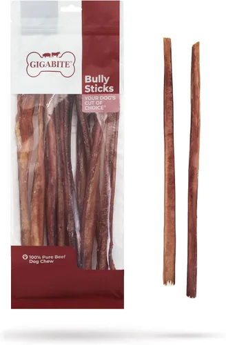 Vista 5 de GigaBite Golosinas y Mordedores Naturales de Ingrediente Único de Rango Libre - Palitos Bully/Palitos de Vejiga/Esófago de Res de Best Pet Supplies