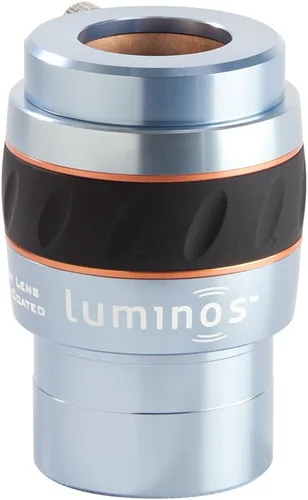 Vista 2 de Celestron 93436 Lente de Barlow luminoso de 2 pulgadas 2.5X (plata) y ocular 93433 Luminos de 0.748 in (plata/negro)