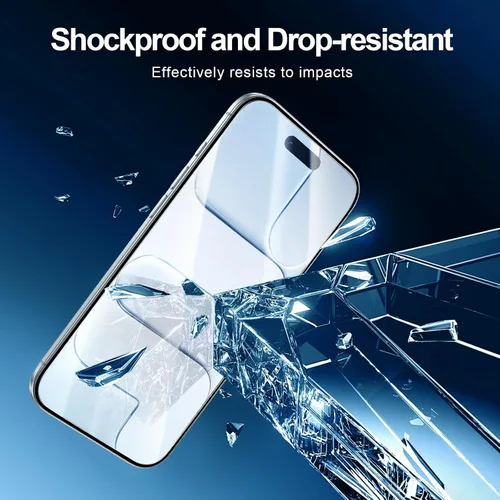 Vista 117 de NEW'C Paquete de 3 protectores de pantalla de privacidad para iPhone Air/iPhone 17 Air (6.5 pulgadas), película de vidrio templado antiespía