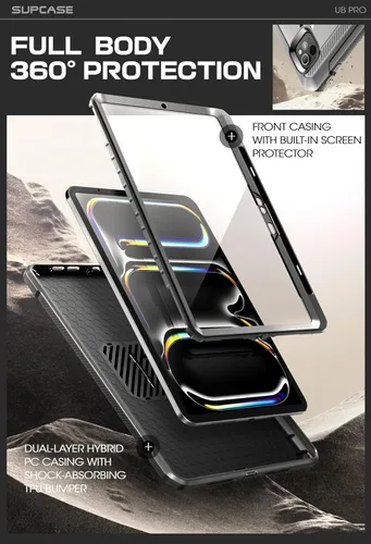 Vista 5 de SUPCASE Funda para iPad Pro de 13 pulgadas M5/M4 (2025/2024) con soporte para lápiz (Unicorn Beetle Pro)