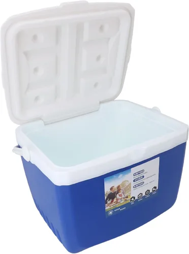Vista 7 de Sorandy Enfriador portátil aislado de 13 L, a prueba de fugas, enfriador portátil aislado con asa de transporte, bolsas de hielo duras a prueba