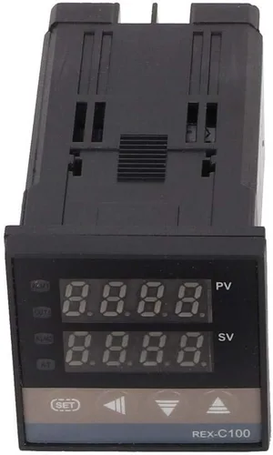 Vista 5 de Kit de controlador de temperatura, AC110V-240V 32.0-752.0 °F REX-C100 Digital LED PID Termostato controlador de temperatura con termopar K y 1 x Max
