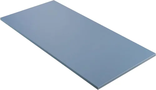 Vista 47 de 36x20 pulgadas Mesa Negra Universal, Escritorio Sólido de Una Pieza, Encimera Reversible de Melamina, Dobles Escritorios, L-Escritorio DIY
