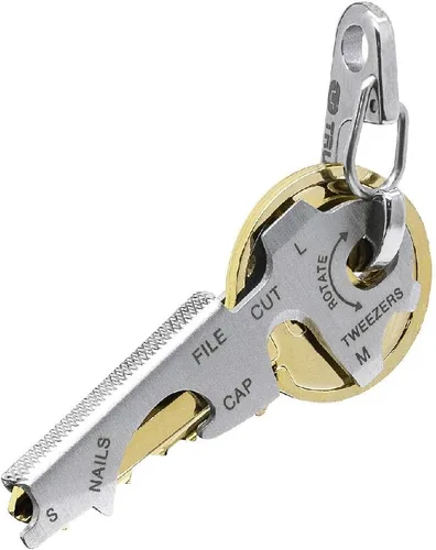 Vista 3 de True Utility TU47 Keytool Multifunción Acero Inoxidable Llavero Herramienta Accesorio
