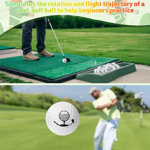 Vista 5 de Mudder 200 pelotas de práctica de golf de espuma a granel, bola de espuma suave, sensación realista, práctica limitada de mosca para entrenamiento