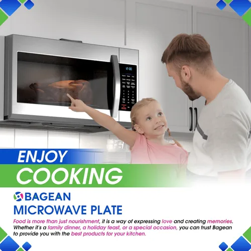 Vista 6 de Placa de repuesto para microondas de 13.5 pulgadas, se adapta a 5304509621 Frigidaire, placa giratoria de vidrio para microondas de repuesto exacto