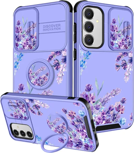 Vista 162 de Funda 2 en 1 para Samsung Galaxy S23 Ultra Flamingo para mujeres y niñas, diseño femenino de flamencos con cubierta deslizante para cámara y soporte