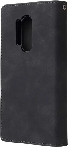 Vista 4 de Asuwish Funda compatible con OnePlus 8 Pro One Plus 8Pro 5G, protector de pantalla de vidrio templado y funda de cuero con tapa para tarjetas