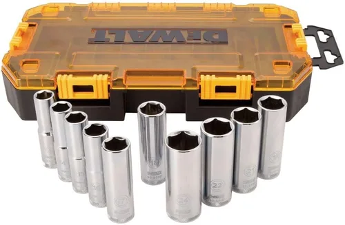 Vista 2 de DEWALT DWMT73814, Juego de llaves SAE, caja resistente (10 unidades), 1/2 pulgada