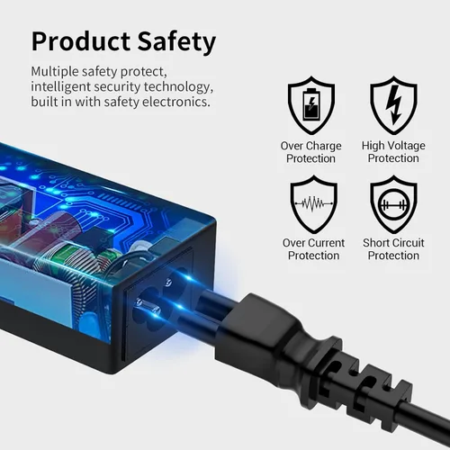 Vista 6 de Adaptador de 65 W y 45 W para cargador de laptop Dell Inspiron 13 14 15 17,3583 5566 5559 3585 5593 5567 3590 5555 5570 Dell Latitude 3310 3410 3420