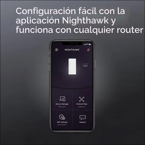 Vista 7 de NETGEAR Nighthawk WiFi 7 Extender EXS18, hasta 1,200 pies cuadrados, 3,6