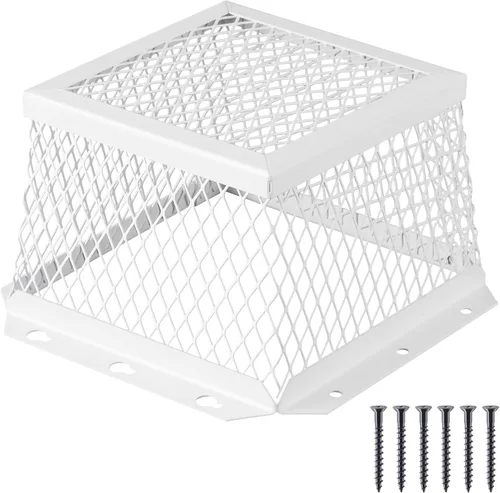 Vista 10 de Pasimy 1 protector de ventilación universal de acero inoxidable negro de 7 pulgadas de largo x 7 pulgadas de ancho x 5 pulgadas de alto, cubierta