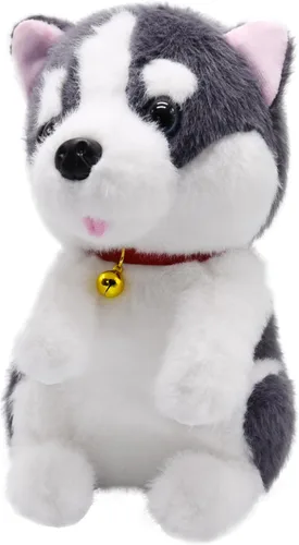 Vista 11 de Adorable animal de peluche de Beagle ultrasuave y esponjoso, peluche de perro pequeño con lengua rosa diminuta que asoma, regalos encantadores