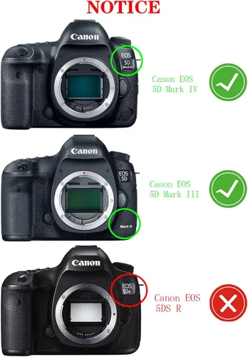 Vista 2 de Protector de pantalla para cámara réflex digital Canon EOS 5D (no para 5Ds) Mark IV III 5DIV 5DIII 5D4 5D3 (para accesorios), película de vidrio