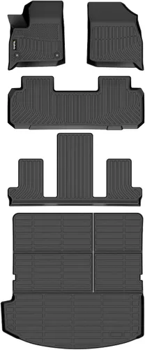 Vista 44 de Tapetes de piso para todo clima y forro de carga con respaldo para Chevrolet Suburban de 7 asientos 2021-2025 / GMC Yukon XL de 7 asientos