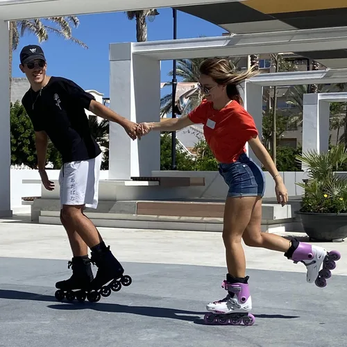Vista 6 de Patines en línea profesionales para mujeres y hombres, cuchillas de patines COSMOID para adultos, hombres y mujeres, talla 5-13, patines