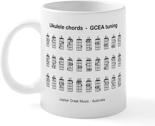 Vista 14 de CafePress Peace Love - Taza de café de cerámica para ukelele (11 oz (11.0 fl oz)