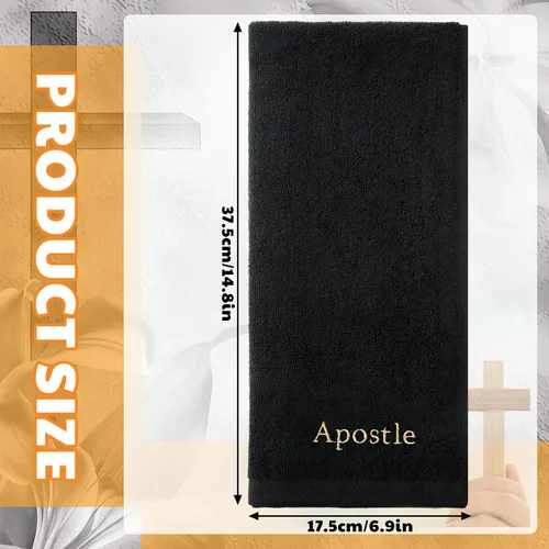 Vista 2 de Buryeah 2 Piezas Toallas de Mano Pastor Toallas de Mano Bordadas Cristianas Regalos de Apreciación para el Clero de la Iglesia Cristiana para el Día