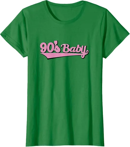 Vista 34 de 90s Baby Nostalgia Camiseta retro rosa con diseño estético, Blanco
