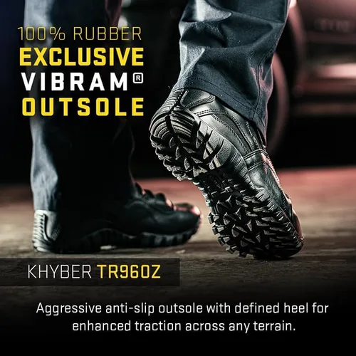 Vista 6 de TACTICAL RESEARCH TR Khyber TR960Z Botas tácticas con cremallera lateral para hombre