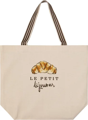 Vista 4 de Now Designs Printed Reusable Cotton Tote Bag, 15 x 18 inch