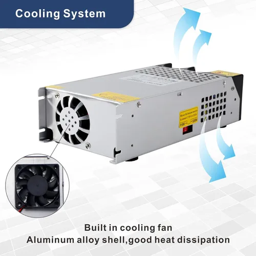 Vista 4 de Fuente de alimentación DC 24V 1000W Convertidor AC a DC SMPS Transformador de fuente de alimentación conmutable 41A para impresora 3D, RV, tira