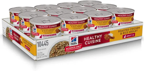 Vista 3 de Hill's Science, comida enlatada guisada dietética para perros, 2.8 onzas, paquete de 24, Adulto