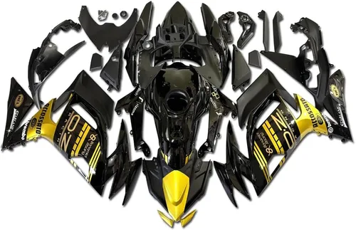 Vista 22 de Carenado negro mate apto para Kawasaki Ninja 650 EX650 2020-2025 001 Negro Mate