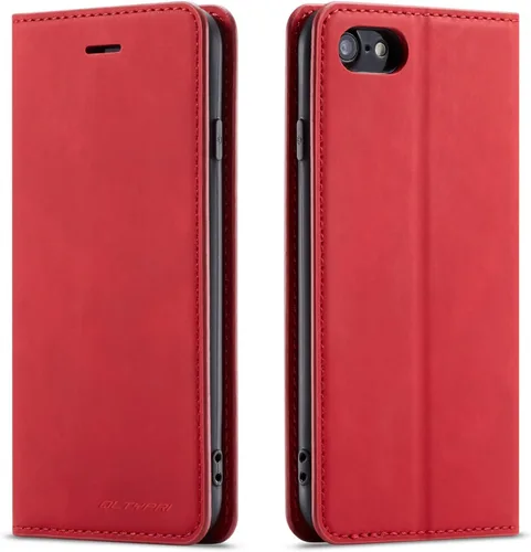 Vista 17 de QLTYPRI Funda tipo cartera para iPhone Air, 3 tarjeteros, color negro Funda de piel sintética de alta calidad, cierre magnético, soporte