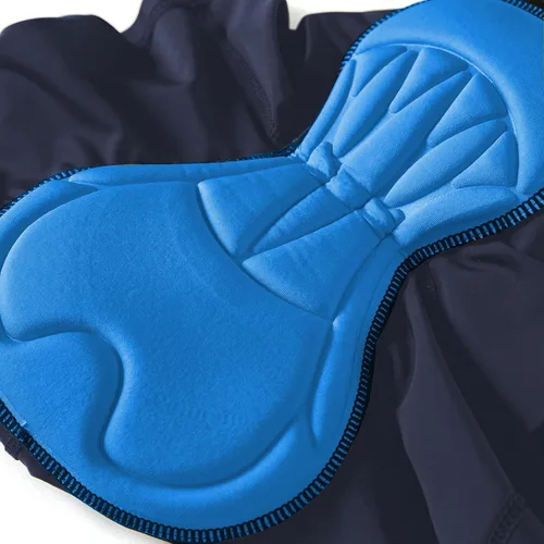 Vista 5 de KID1234 Pantalones de ciclismo para niños, pantalones cortos acolchados 3D, pantalones cortos de ciclismo para niñas, pantalones cortos negros