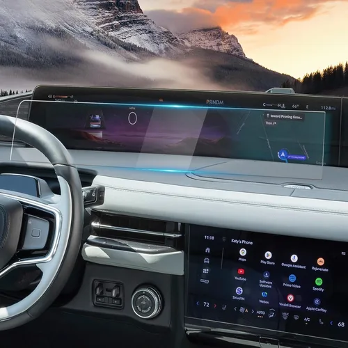 Vista 9 de YEE PIN Lincoln - Protector de pantalla de aviador 2020, protector de pantalla central para pantalla táctil Lincoln Aviator 2020, 2 piezas