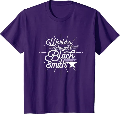 Vista 10 de Blacksmith Blacksmithing Forge Metalsmith Forging T-Shirt Asphalt Grey