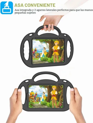 Vista 5 de Funda para Niños para iPad Mini 7 (A17 Pro) 2024/ Mini 6 2021, Funda para iPad Mini 7ª/6ª Generación con Correa para Hombro - Resistente a Golpes