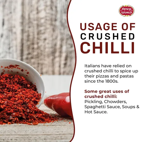 Vista 4 de Copos de pimiento rojo triturado de 5 libras a granel - Copos de chile - por Spicy World