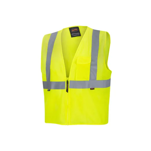 Vista 9 de Pioneer Hi Vis - Chaleco de seguridad de malla para hombres y mujeres, cinta reflectante, clase 2, tráfico, seguridad pública, seguridad