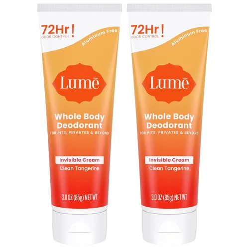 Vista 16 de Lume Desodorante para todo el cuerpo, tubo de crema invisible, control de olores de 72 horas, sin aluminio, sin bicarbonato de sodio, seguro